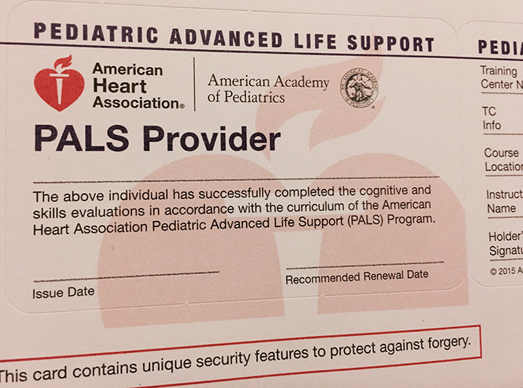 Jacksonville PALS skills sessions